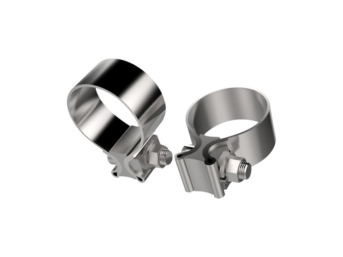 Khrome Werks 1 3/4" Muffler Clamps Stainless Steel Khrome Werks Default Title