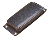 Retro Smooth Pillion Pad Charcoal Synthetic Leather Holy Death Motorcycle Co. Default Title