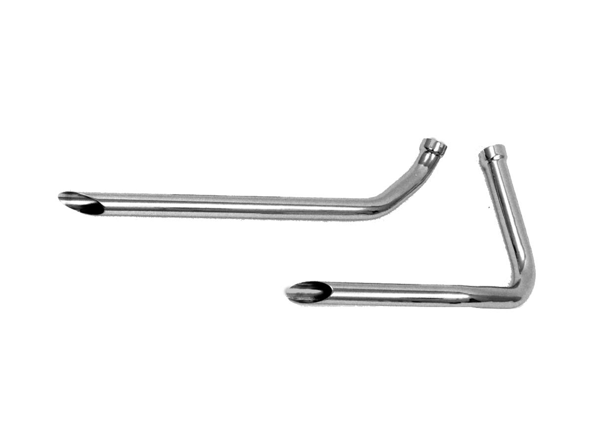 Paughco Shotgun Slash Cut Drag Pipes For Panhead Models Chrome 1,75" Paughco Default Title