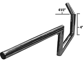 Jammer 60s Wide Style 4 Handlebar Dimpled Chrome 1" Throttle Cables Jammer