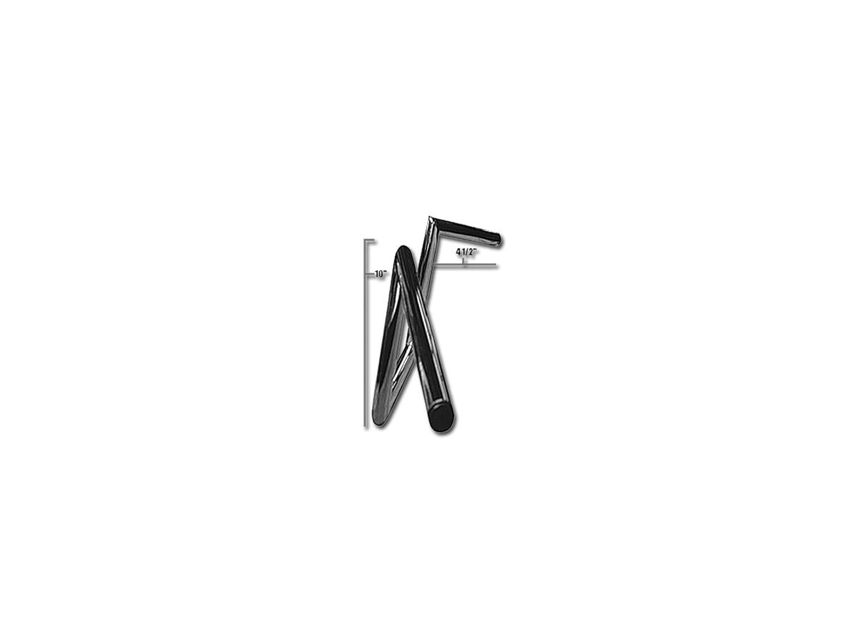 Jammer 60s Wide Style 10 Handlebar Dimpled Chrome 1" Throttle Cables Jammer