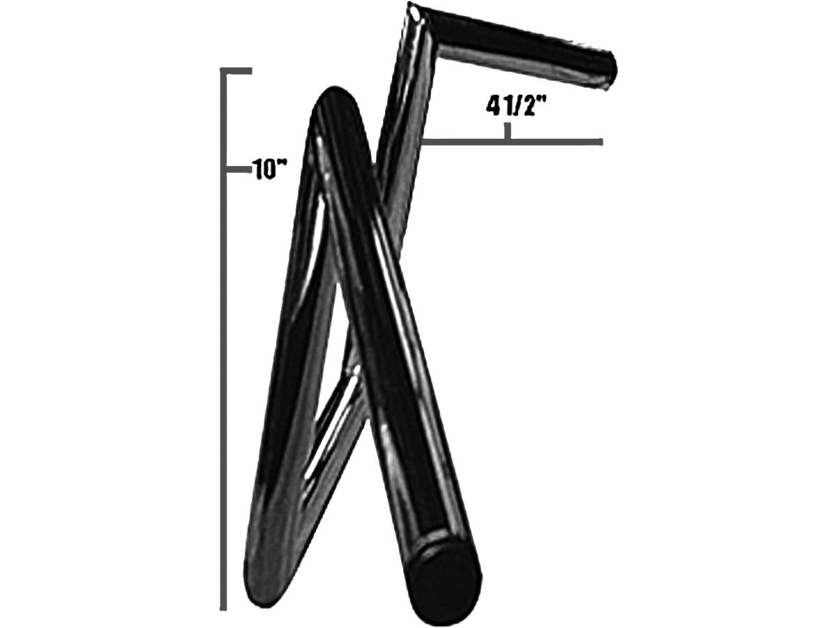 Jammer 60s Wide Style 10 Handlebar Non Dimpled Chrome 1" Throttle Cables Jammer