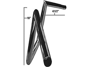 Jammer 60s Wide Style 10 Handlebar Non Dimpled Chrome 1" Throttle Cables Jammer
