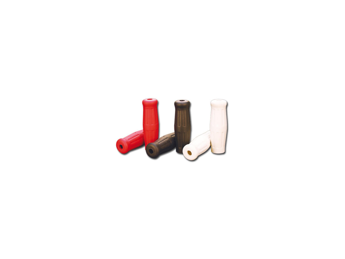 Jammer Vintage Grips Red 1" Throttle By Wire Throttle Cables Jammer Default Title