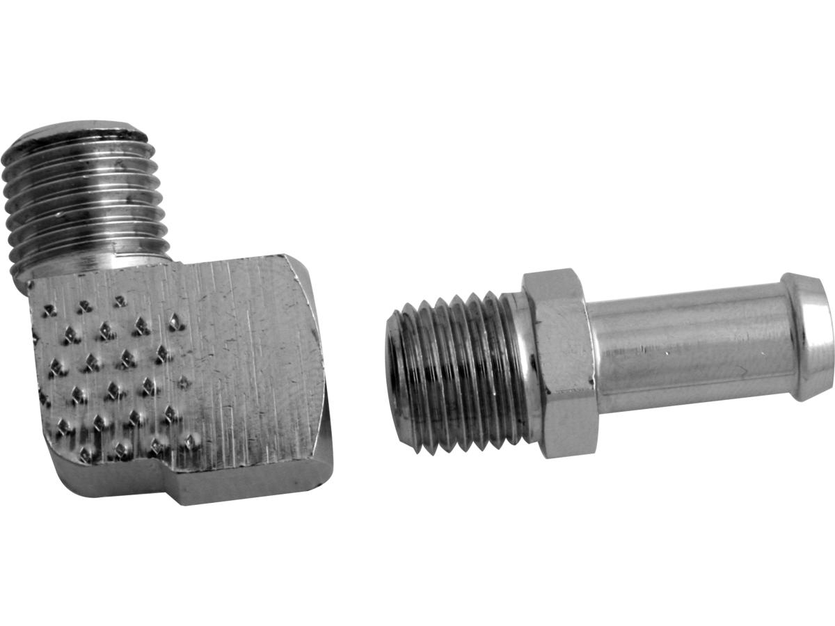 Cce Oil Fitting Chrome 1/4 Np Tx90 Cce