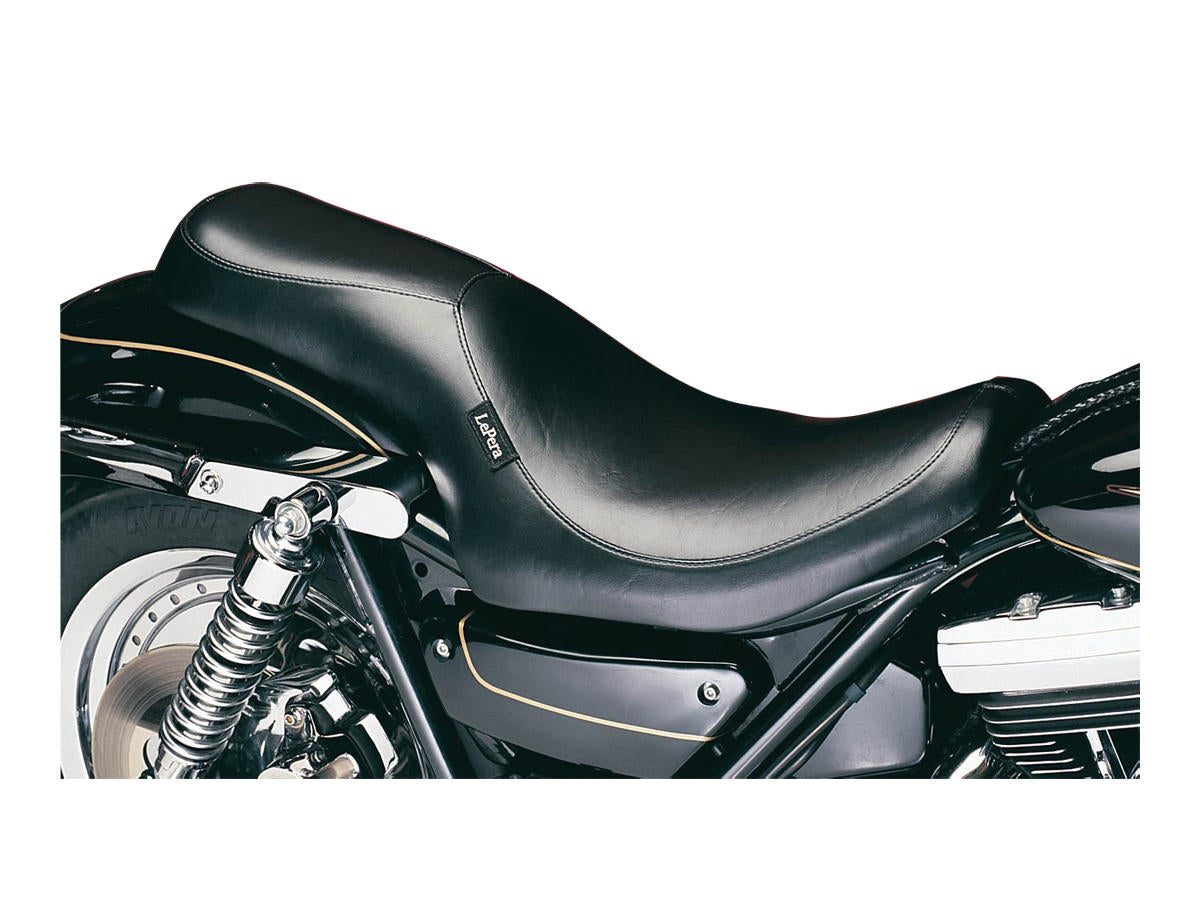 Le Pera Silhouette 2 Up Smooth Seat 165mm Wide Passenger Area Black Vinyl Le Pera Default Title