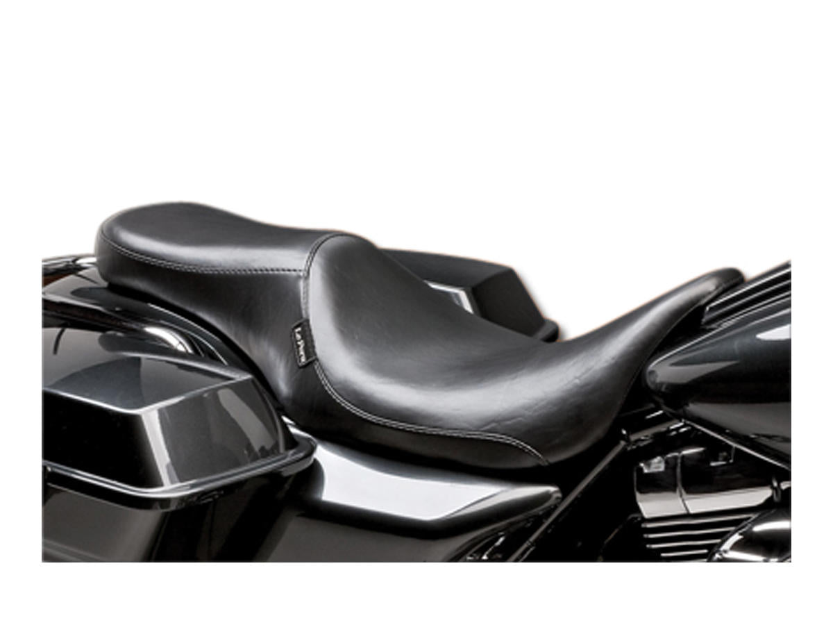 Le Pera Silhouette 2 Up Smooth Seat 203mm Wide Passenger Area Black Vinyl Le Pera
