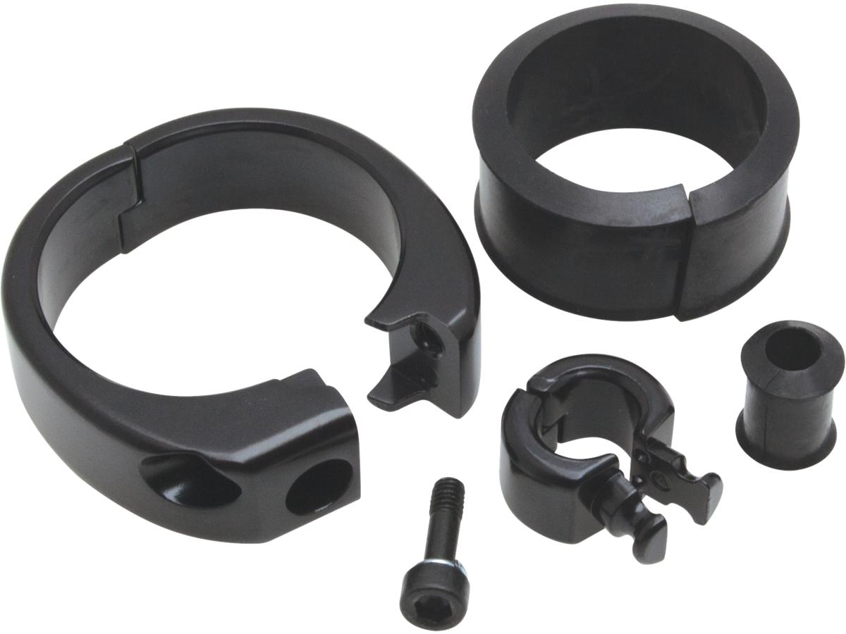 Motion Pro Swivel Head 1 1/4" 1 1/2" Diameter Tubing Cable Clamp Single Throttle/Clutch Cable Black Motion Pro Default Title