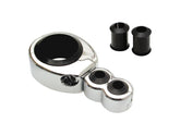 Motion Pro Swivel Head 1" 1 1/8" Diameter Tubing Cable Clamp Dual Throttle/Clutch Cable Chrome Motion Pro Default Title