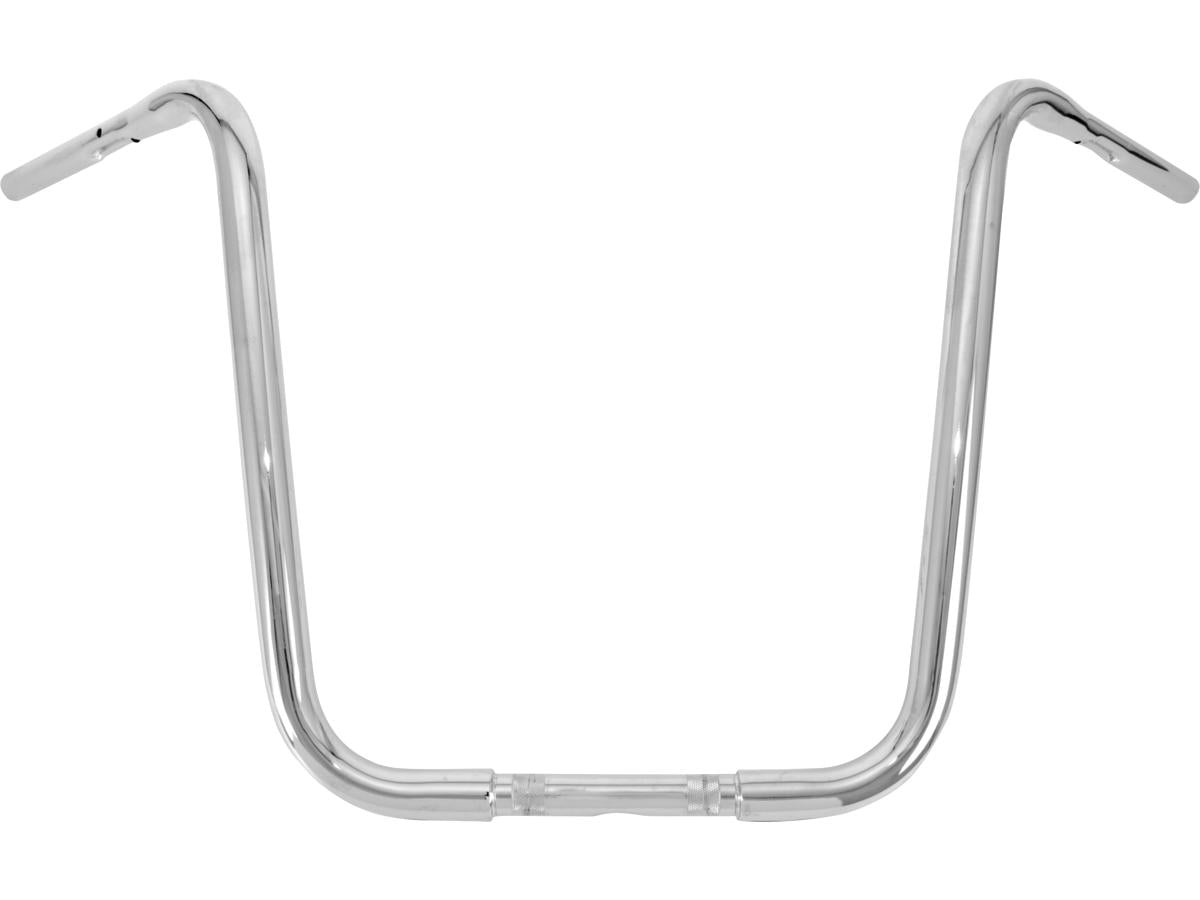 Burly Brand 18 Gorilla Apehanger Handlebar 1" Clamp Diameter Non Dimpled 3 Hole Chrome 1 1/4" Throttle By Wire Throttle Cables Burly Brand Default Title