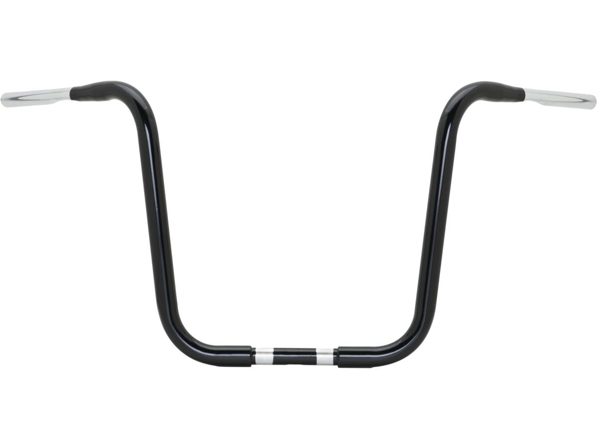 Burly Brand 14 Gorilla Apehanger Handlebar 1" Clamp Diameter Non Dimpled 3 Hole Black Powder Coated 1 1/4" Throttle By Wire Throttle Cables Burly Brand Default Title
