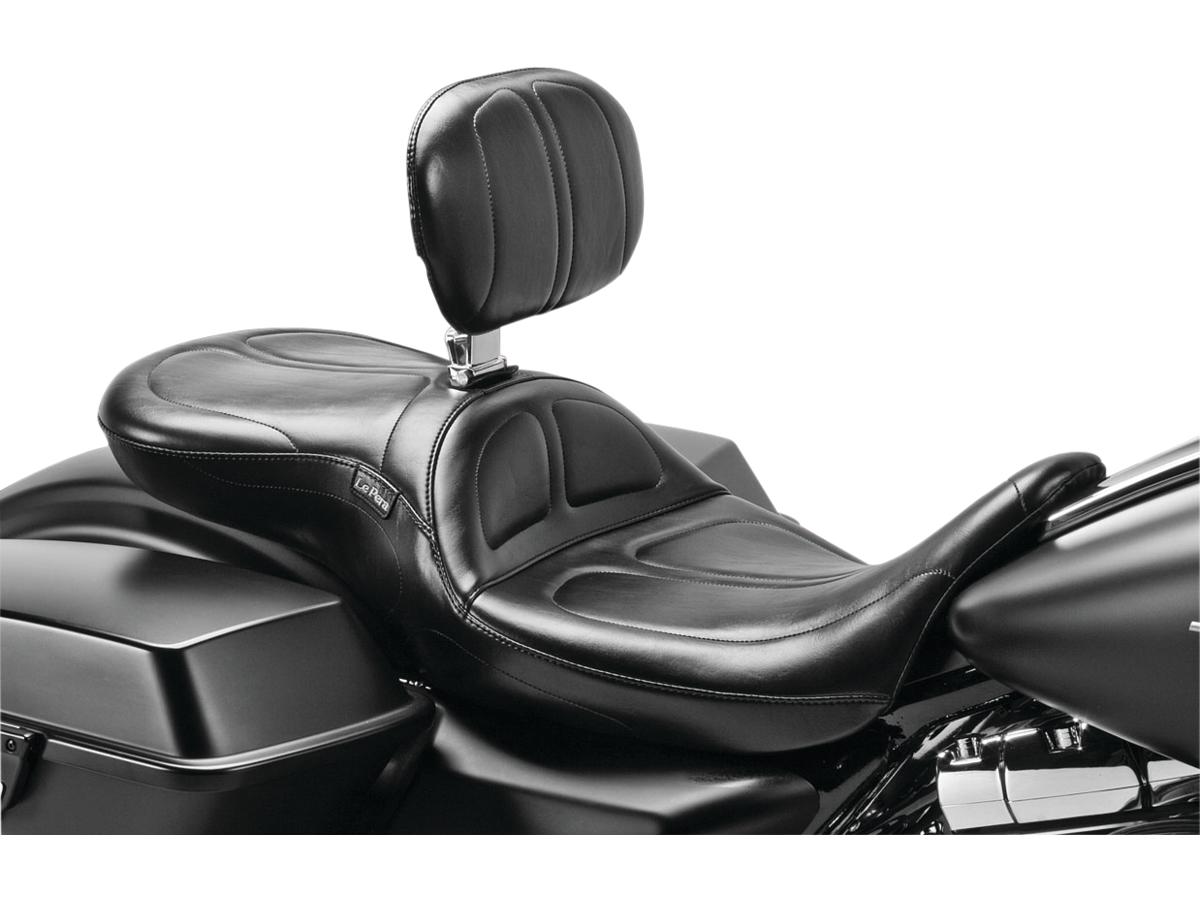 Le Pera Maverick With Backrest Smooth Seat Black Vinyl Le Pera Default Title
