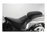 Le Pera Hot Rod Series Daddy O Horizontal Pleated Pillion Pad Black Vinyl Le Pera Default Title
