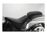 Le Pera Hot Rod Series Daddy O Horizontal Pleated Pillion Pad Black Vinyl Le Pera Default Title