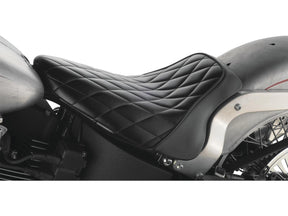 Le Pera Bare Bones Diamond Stitch Solo Seat Black Vinyl Le Pera