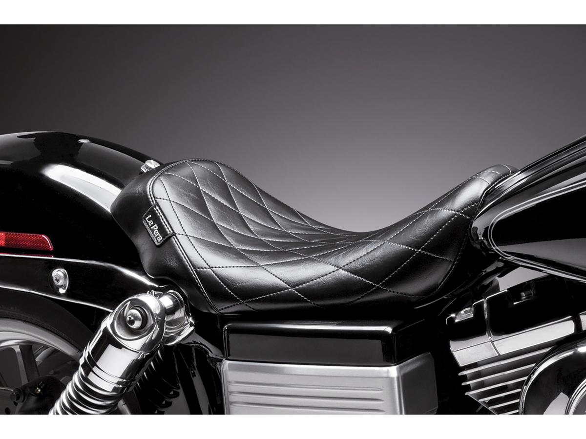 Le Pera Bare Bones Solo Seat Diamond Stitch Black Vinyl Le Pera Default Title