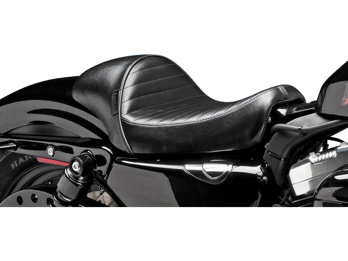 Le Pera Stubs Cafe Pleated Stitch Seat Black Vinyl Le Pera Default Title