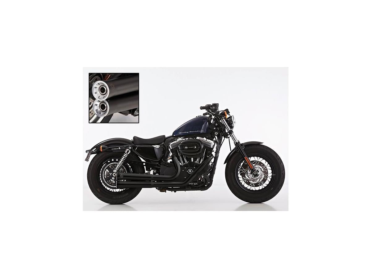 Falcon Double Groove 2 In 2 Exhaust System Black Satin Falcon Default Title
