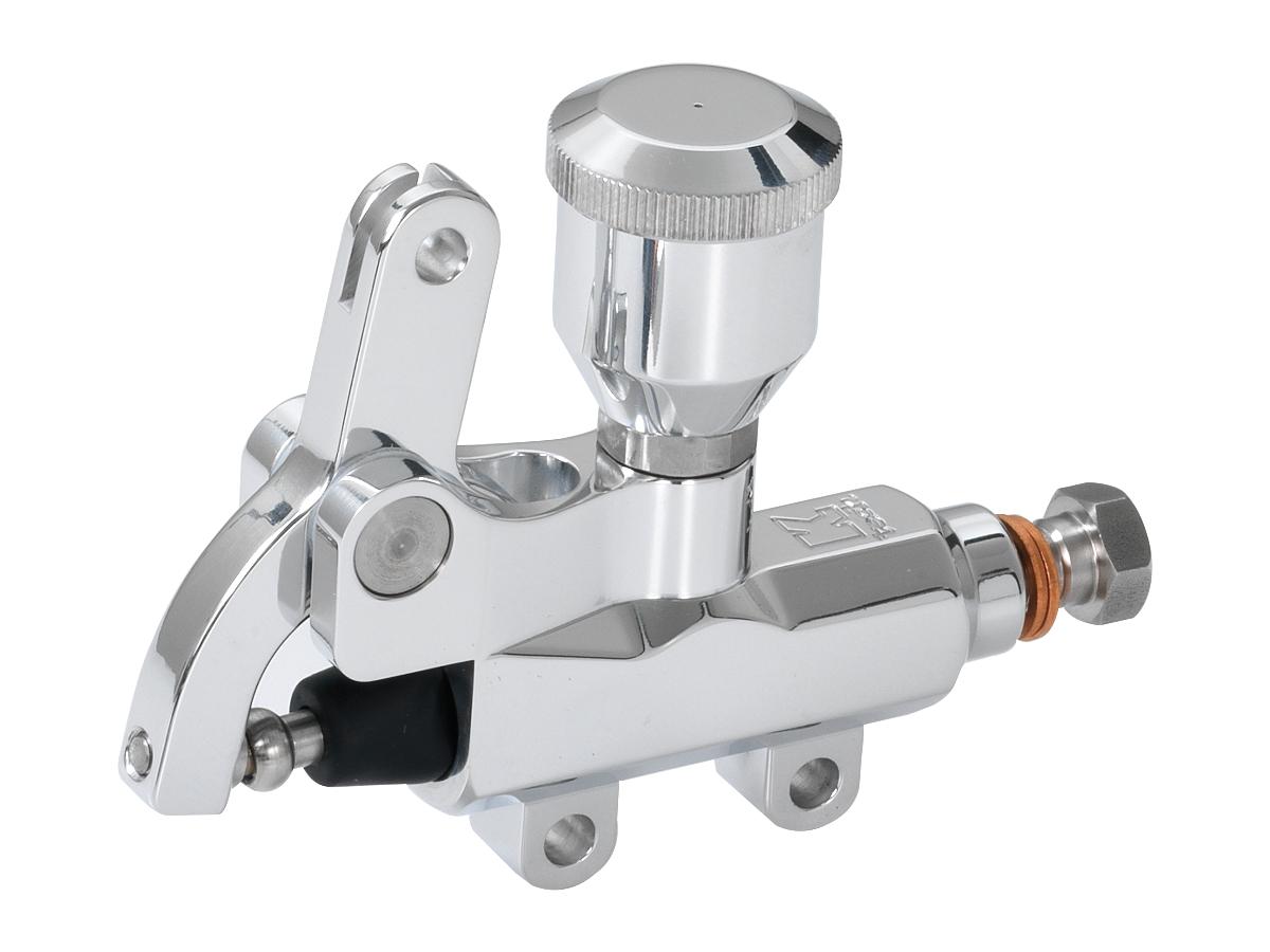 Kustom Tech Wire Operated Master Cylinder With Oil Reservoir Aluminium Polished 14 Mm Cable Clutch Cable Brake Kustom Tech Default Title