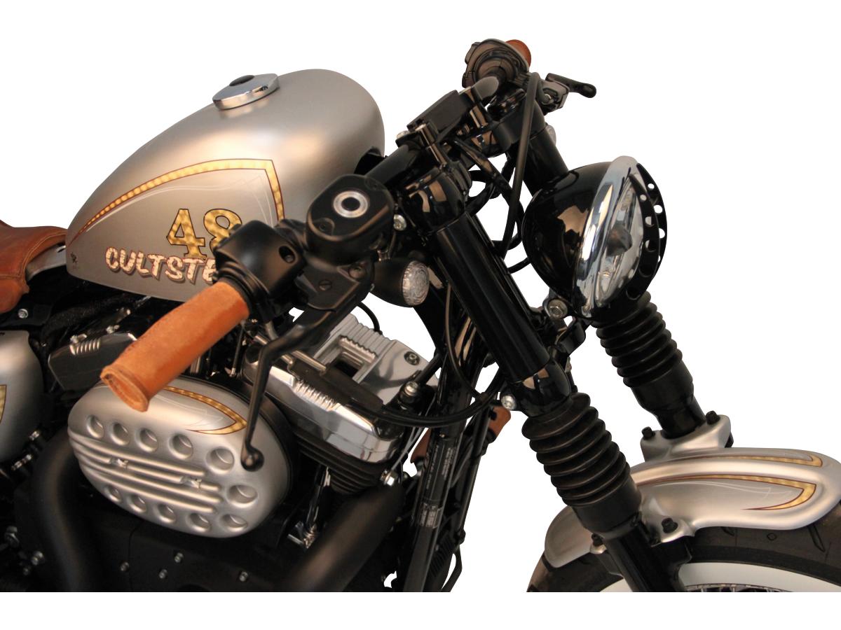 Cult Werk End Cap Fork Cover Fork Cap Plain Black Powder Coated Cult Werk Default Title