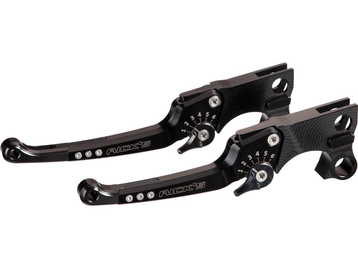 Ricks Motorcycles Good Guys Adjustable Brake And Clutch Lever Kit Black Anodized Hydraulic Clutch Ricks Motorcycles Default Title