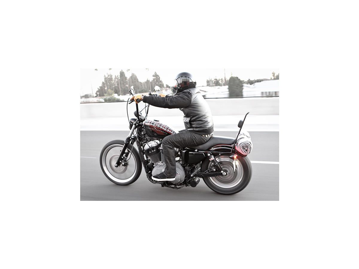 Burly Brand Tall Sissy Bar With Pad Black Burly Brand