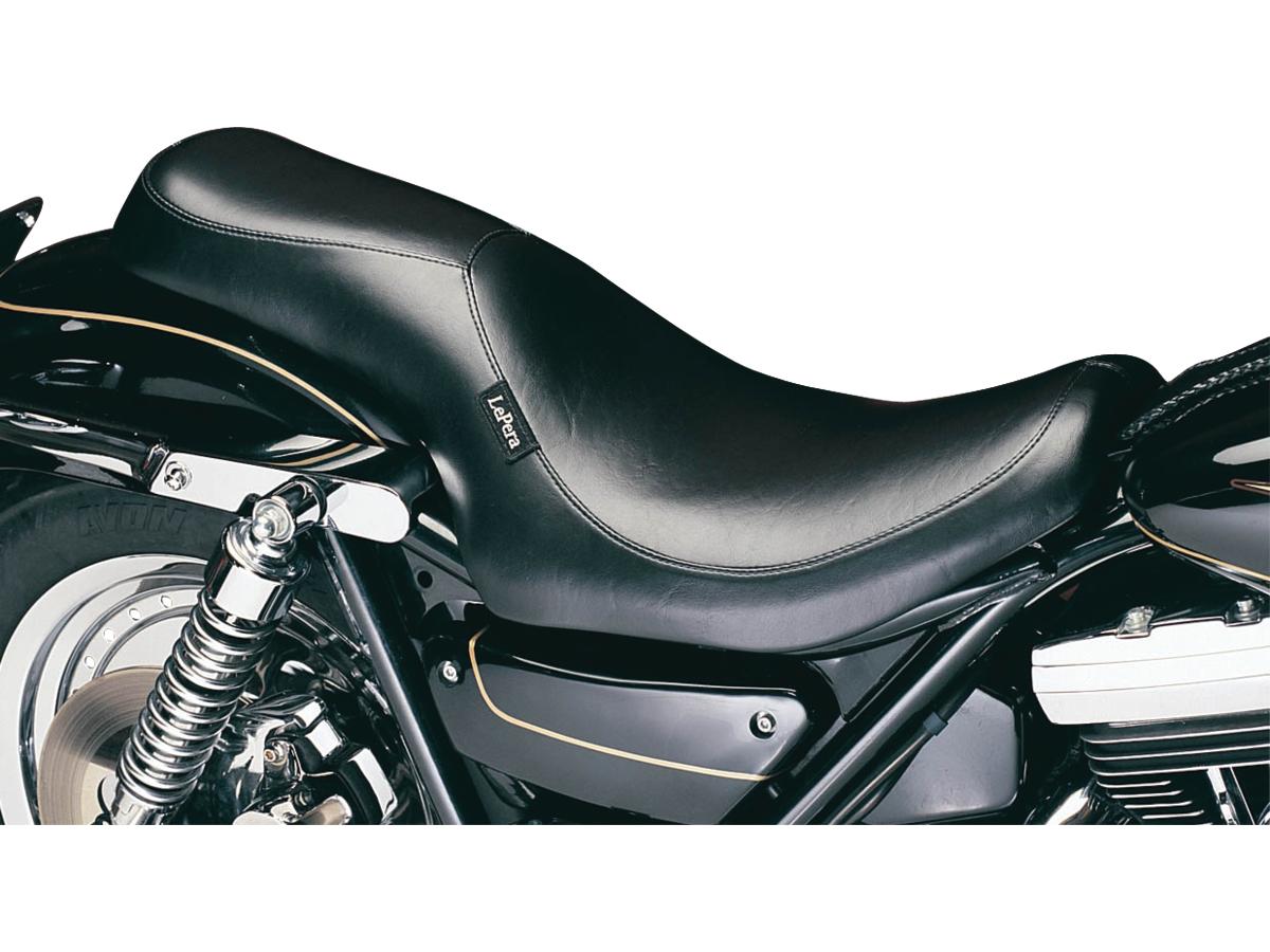 Le Pera Silhouette 2 Up Smooth Seat 165,1mm Wide Passenger Area Black Vinyl Le Pera Default Title