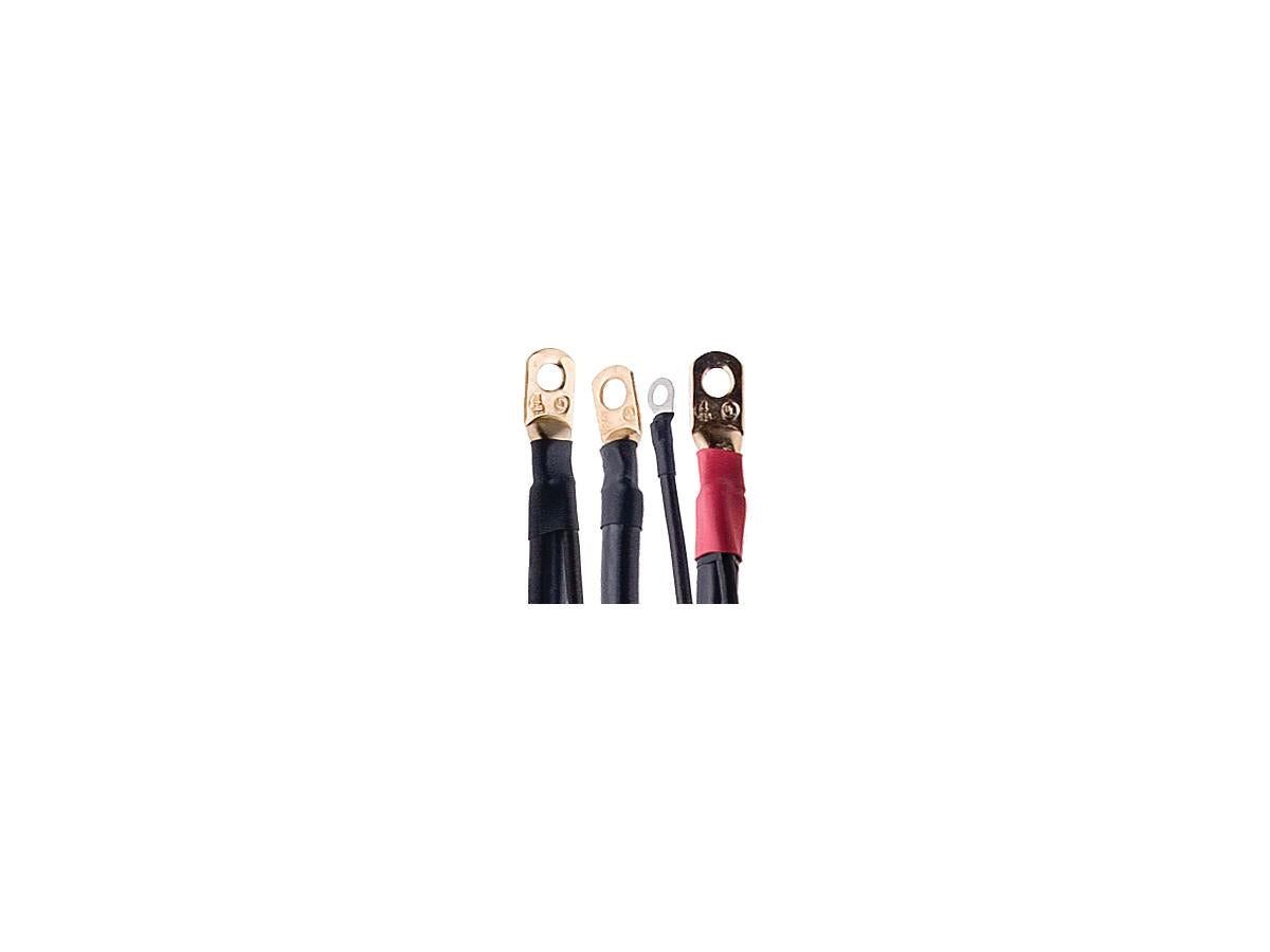 Terry Components Mega Battery Cables With 12" Auxiliary Wire 12" Positive Black Terry Components Default Title