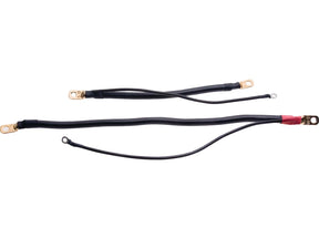 Terry Components Mega Battery Cables With 12" Auxiliary Wire 12" Positive Black Terry Components