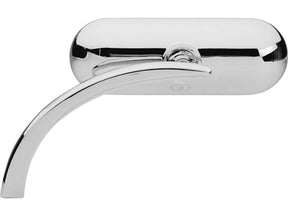 Arlen Ness Mini Oval Micro Mirror Chrome Left Arlen Ness Default Title