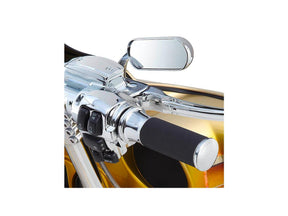 Arlen Ness Mini Oval Micro Mirror Chrome Left Arlen Ness