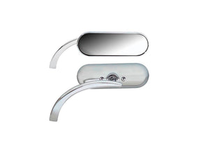 Arlen Ness Mini Oval Micro Mirror Chrome Right Arlen Ness