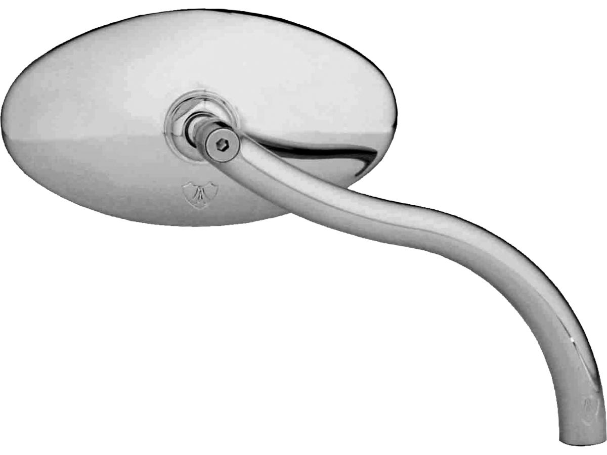 Arlen Ness Softbend Smooth Cat Eye Mirror Chrome Arlen Ness Default Title