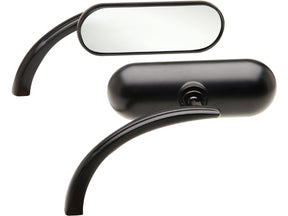 Arlen Ness Mini Oval Micro Mirror Black Powder Coated Left Arlen Ness Default Title