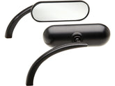 Arlen Ness Mini Oval Micro Mirror Black Powder Coated Right Arlen Ness Default Title
