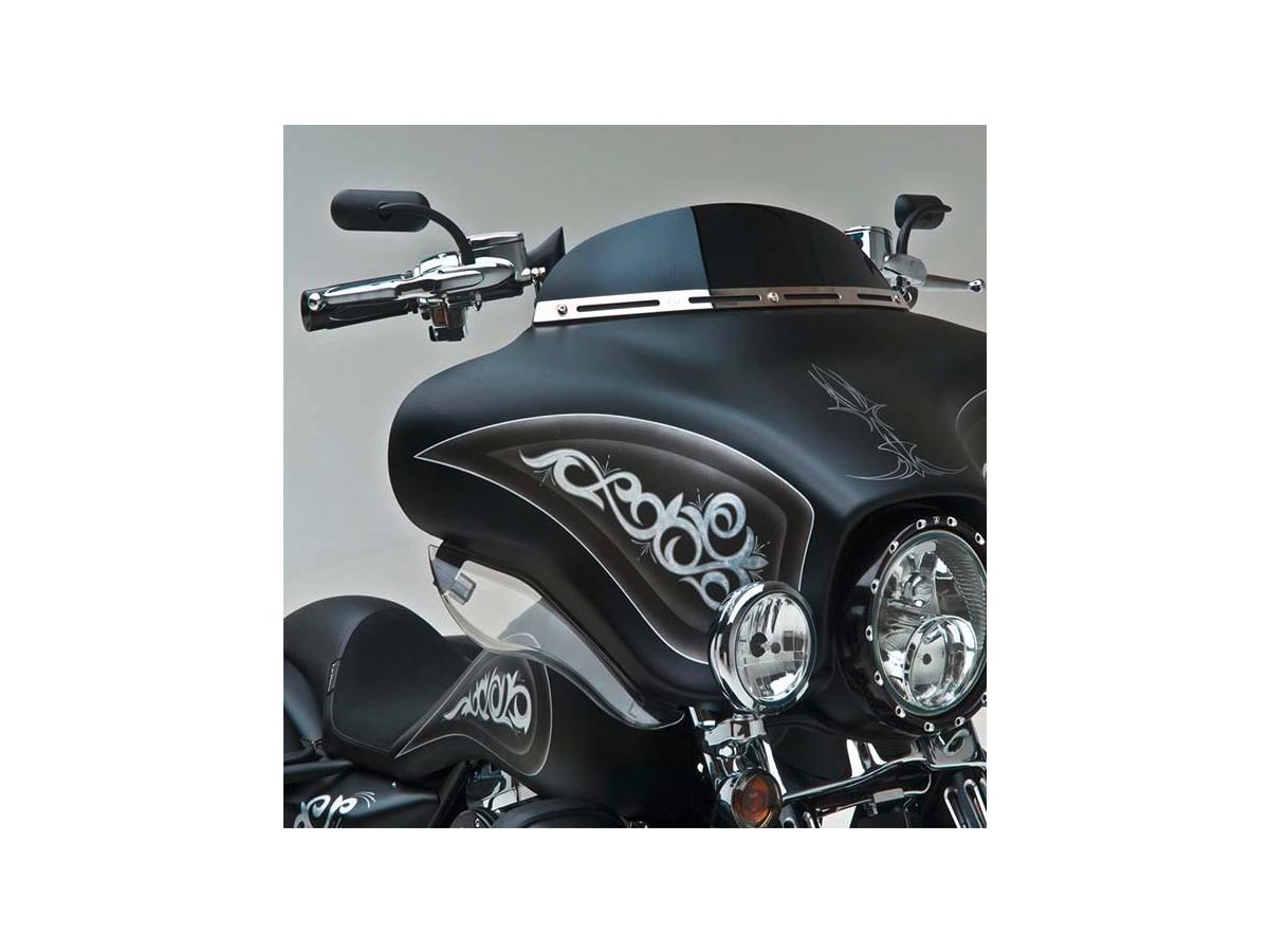 Arlen Ness Mini Oval Micro Mirror Black Powder Coated Right Arlen Ness