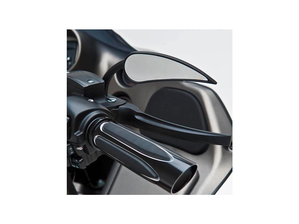 Arlen Ness Rad Ii Micro Mirror Black Powder Coated Left Arlen Ness