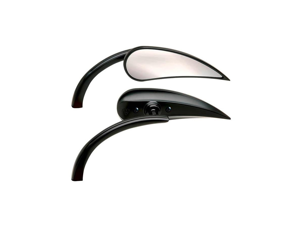 Arlen Ness Rad Ii Micro Mirror Black Powder Coated Right Arlen Ness
