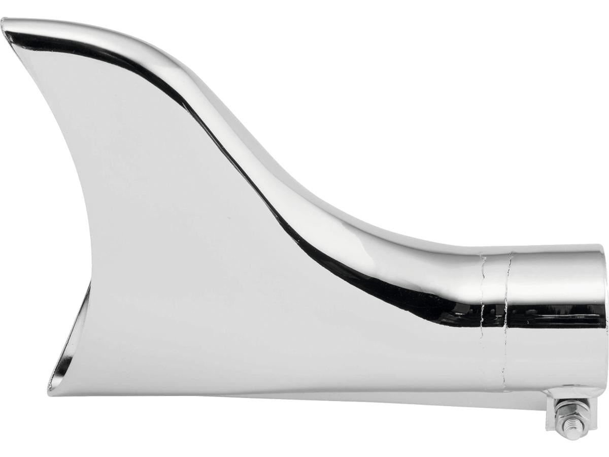 Paughco Clamp On Fishtail Tip Chrome 1,75" Paughco Default Title