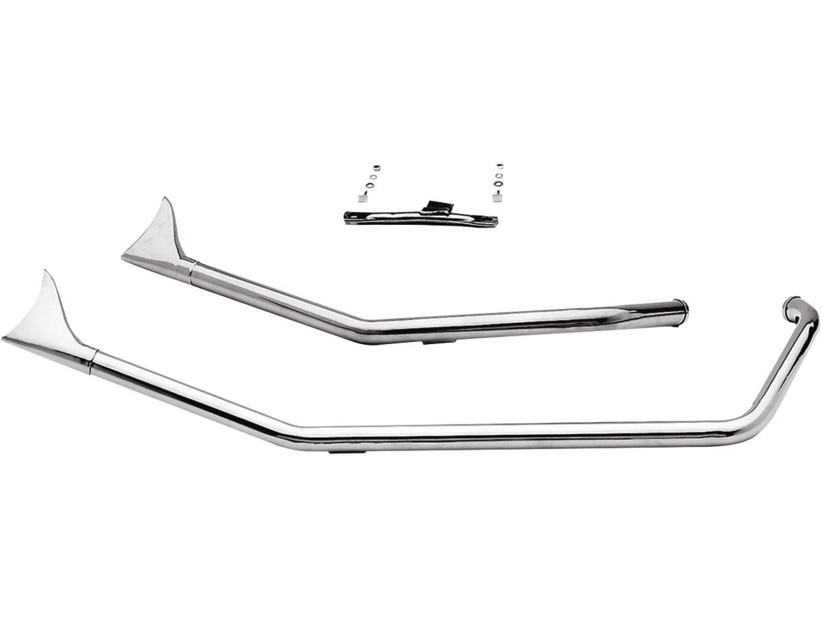 Paughco Upsweep Fishtail Pipe Set For Evolution Softail Chrome 1,75" Paughco Default Title