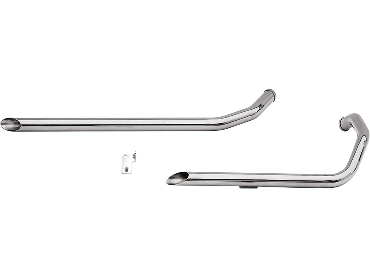 Paughco Rigid Frame Shotgun Slash Cut Drag Pipes For Sportster Models Chrome 1,75" Paughco Default Title