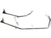 Paughco Upsweep Fishtail Pipe Set For Sportster Engines In Rigid Frames Chrome 1,75" Paughco Default Title