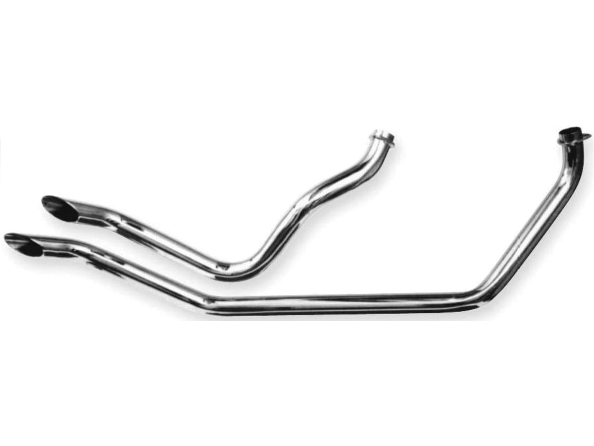 Paughco Gooseneck 2 Piece Drag Pipes Shovel Engine In Rigid Frame Chrome 1,75" Paughco Default Title