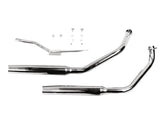 Paughco Tapered Dual Slash Cut Exhaust System For Fx Shovelhead Models Chrome 1,75" Paughco Default Title