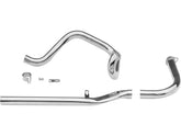 Paughco Single Cross Over Panhaed And Shovel Headers 3 Piece, Front Squish Chrome 1,75" Paughco Default Title