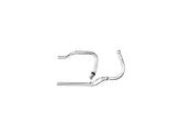 Paughco Single Cross Over Panhaed And Shovel Headers 3 Piece, Front Squish Chrome 1,75" Paughco Default Title