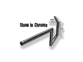 Jammer 60s Wide Style 6 Handlebar Dimpled Black Powder Coated 1" Throttle Cables Jammer