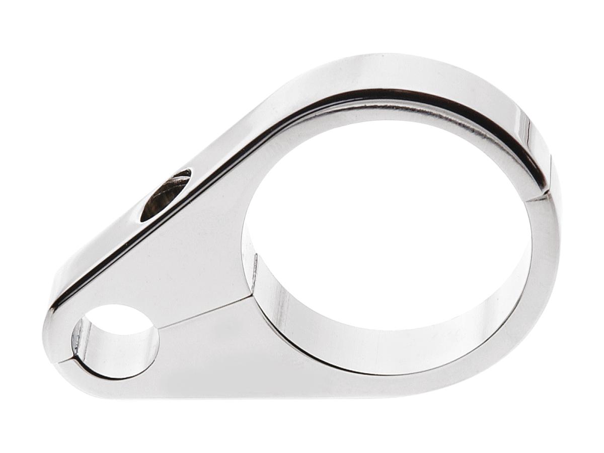 Cce Cable Clamp For Clutch Cable And 1 3/8" Diameter Tubing Chrome Cce Default Title