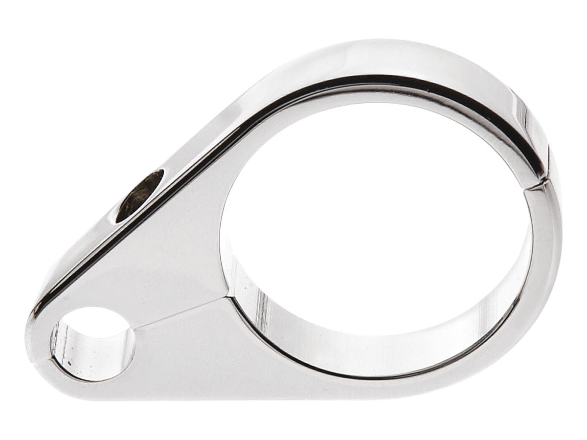 Cce Cable Clamp For Clutch Cable And 1 1/2" Diameter Tubing Chrome Cce Default Title