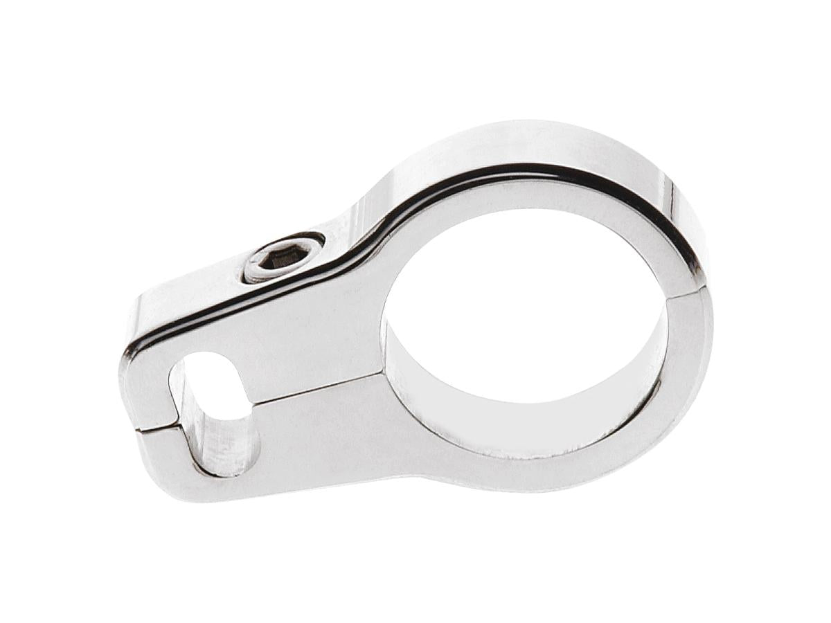 Cce Cable Clamp For Dual Throttle Cable And 1" Diameter Tubing Chrome Cce Default Title